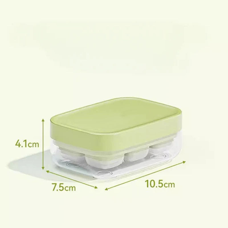 Mini vaschetta per cubetti di ghiaccio gratuita - 6 scomparti, facile da estrarre e adatta al contatto con gli alimenti