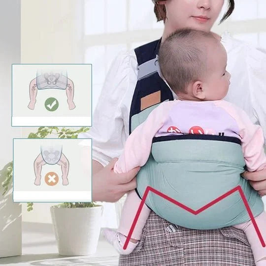 4-in-1 ademende draagzak voor baby's van 0-36 maanden, voor, achter, naar binnen en naar buiten gericht