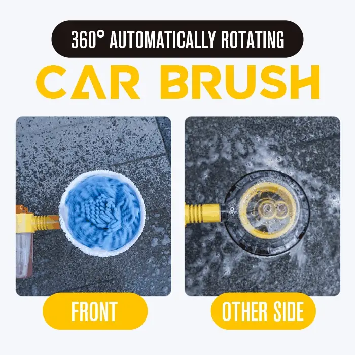 Brosse de lavage pour voiture rétractable à rotation automatique