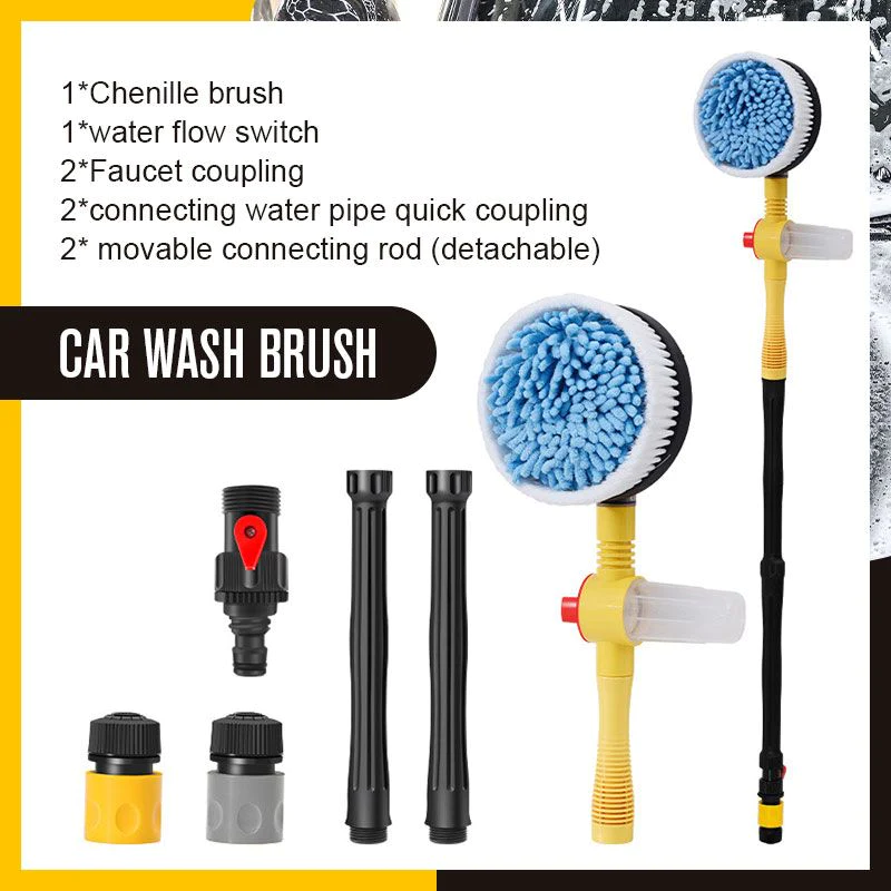 Brosse de lavage pour voiture rétractable à rotation automatique