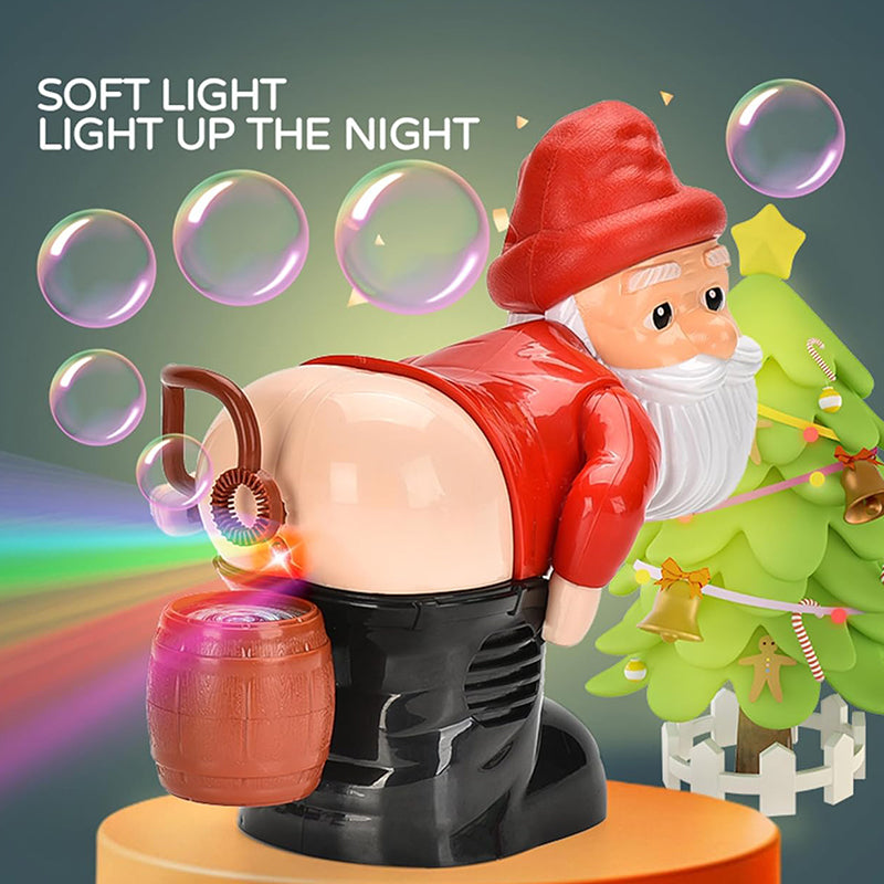 Machine amusante à bulles du père Noël pour Noël