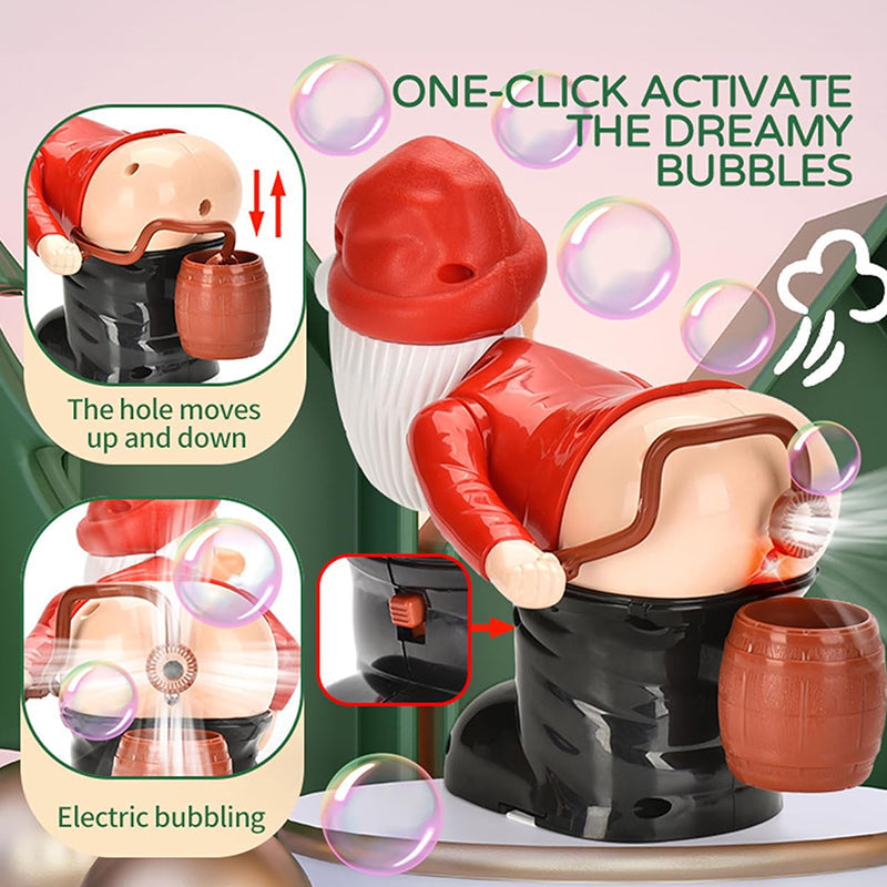 Machine amusante à bulles du père Noël pour Noël