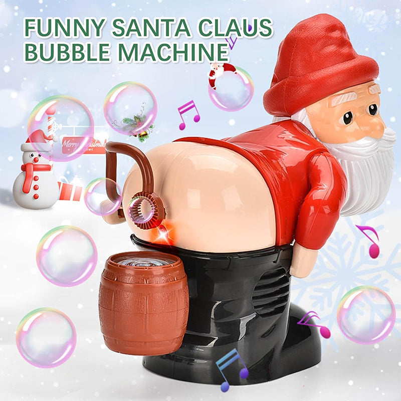 Machine amusante à bulles du père Noël pour Noël