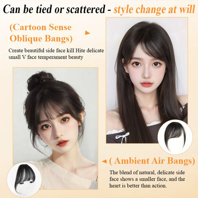 Seamless Clip-on French Bangs Wig( )