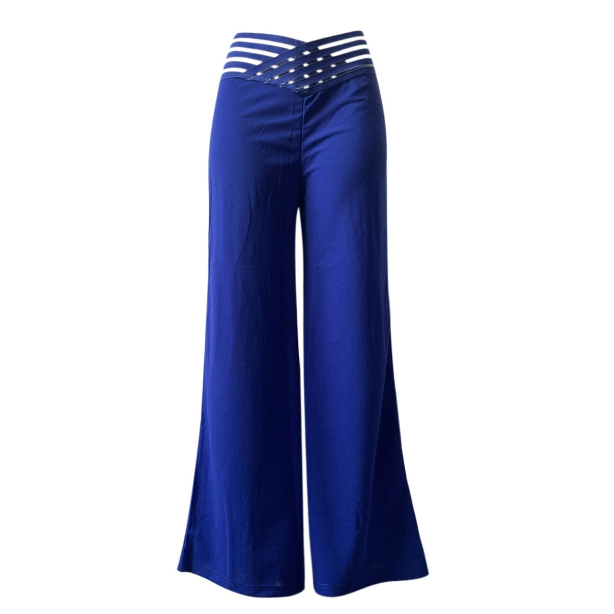 Casual broek met hoge taille en wijde pijpen voor dames