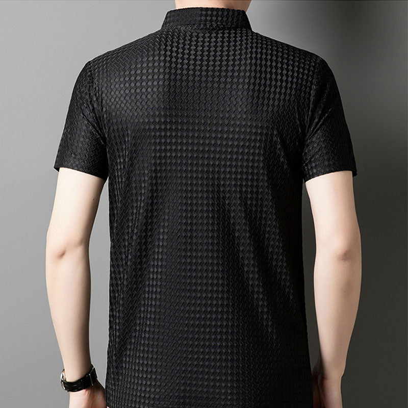 Men's Textured Short Sleeve Shirt