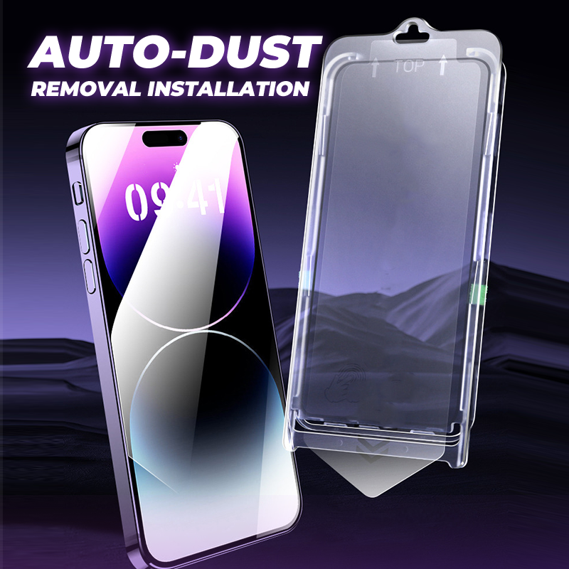 Free HD Screen Protector for iPhone Series - Auto-Dust Removal Installation