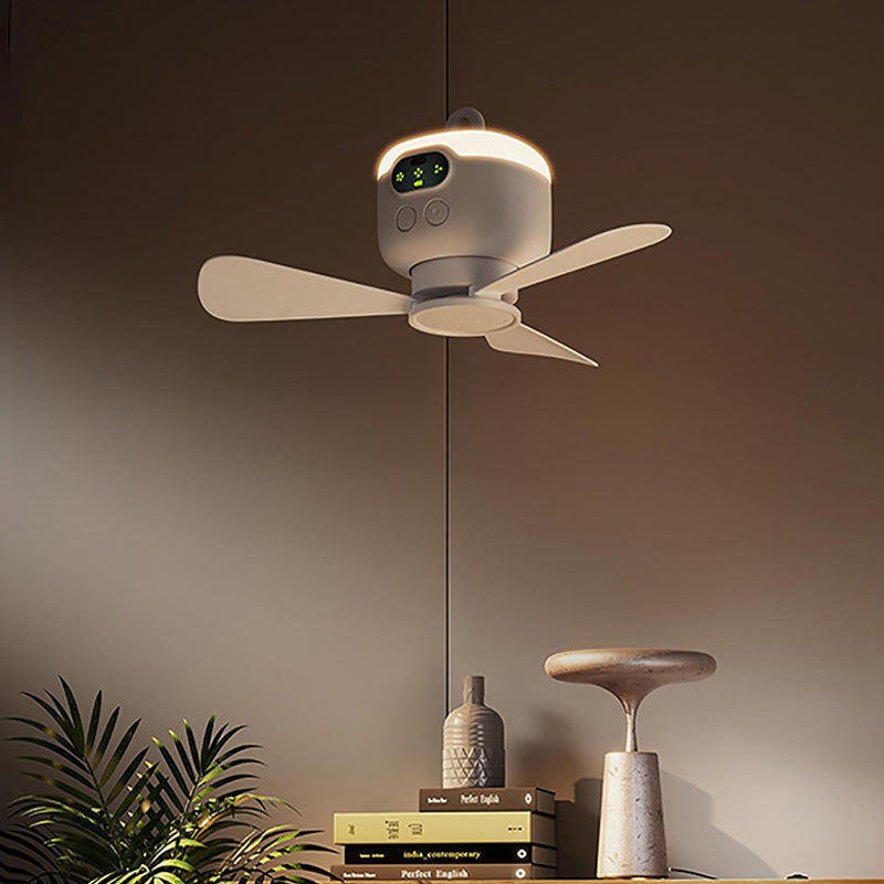 Summer Rechargeable Ceiling Fan with LED Lights