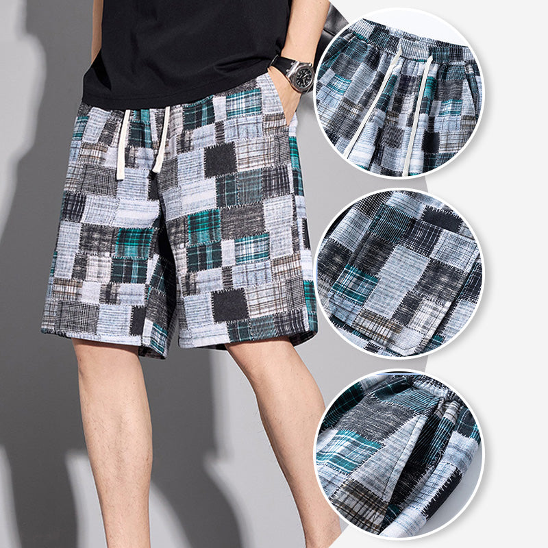 Short casual da uomo con blocchi di colore