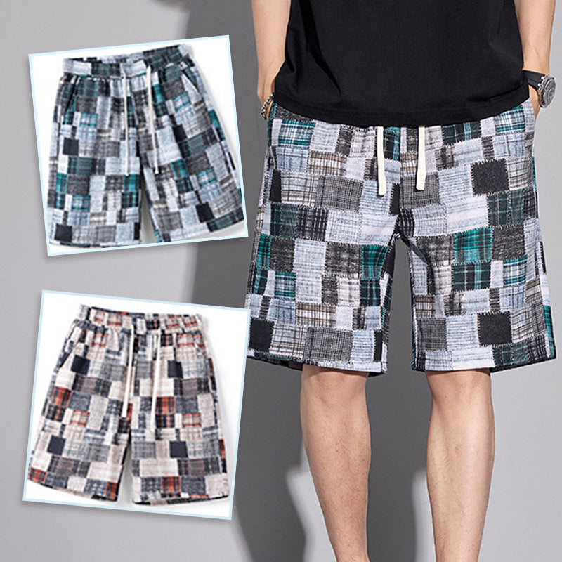 Short casual da uomo con blocchi di colore