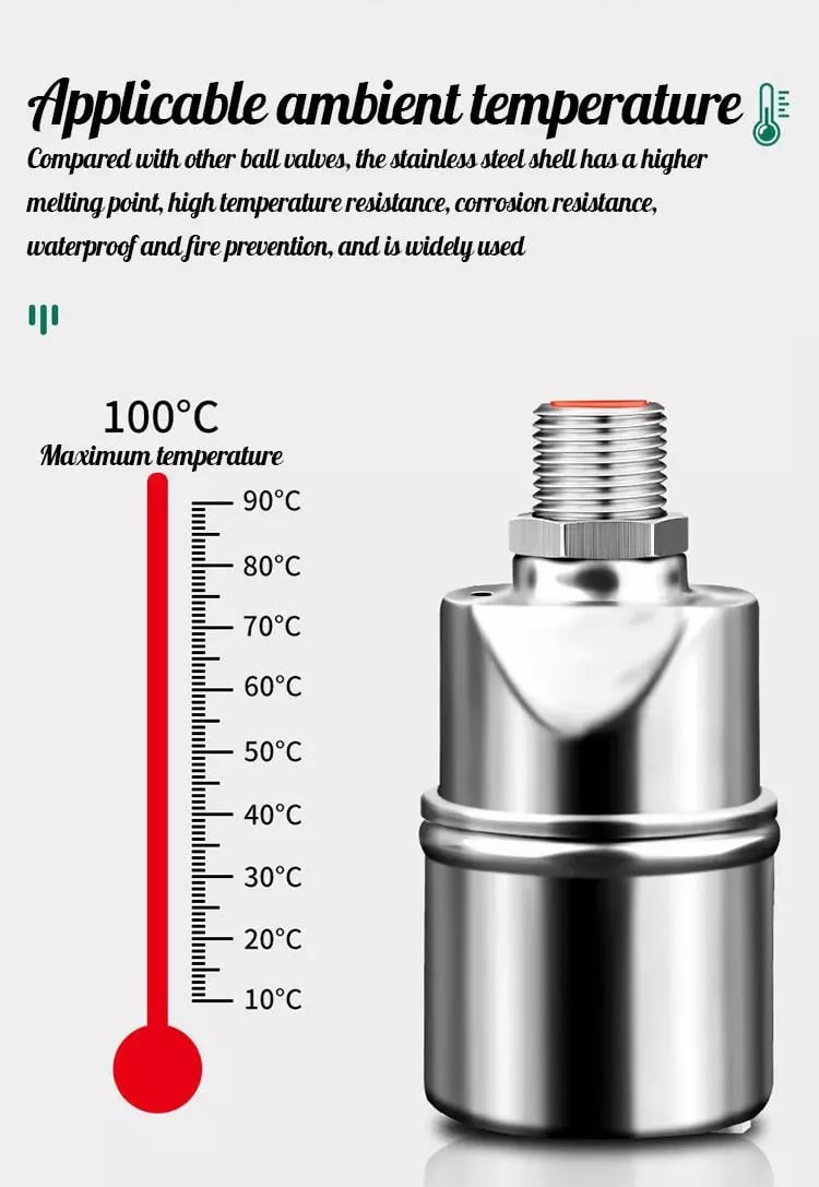 2026 vanne flotteur de contrôle du niveau d'eau en acier inoxydable 304