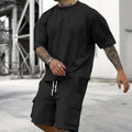 Speciale casual set voor heren met T-shirt met korte mouwen en shorts
