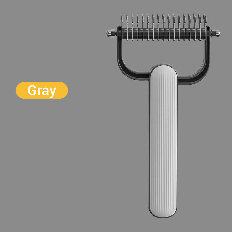 Peine de acero inoxidable para mascotas, ideal para eliminar el pelo suelto y desenredar