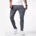 Men's Slim Fit Jeans with Functional Pockets