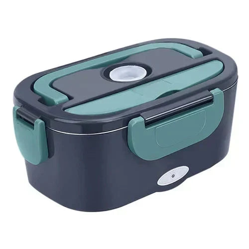 2026 - 2-en-1 boîte-repas chauffante électrique portable | 12 V pour voiture et 230 V pour la maison, double usage, acier inoxydable de 1,5 L, chauffage rapide de 60 W