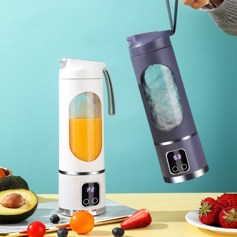 Frullatore-estrattore portatile digitale multimodalità con display LED intelligente, a prova di perdite, per viaggi e ufficio