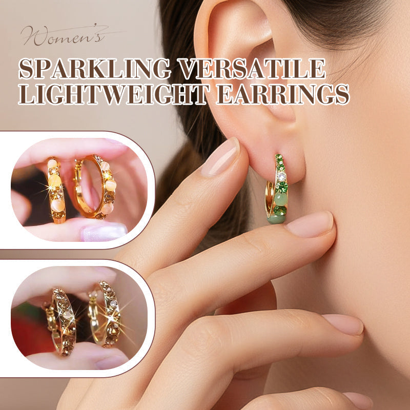 Pendientes ligeros, versátiles y brillantes para mujer gratis