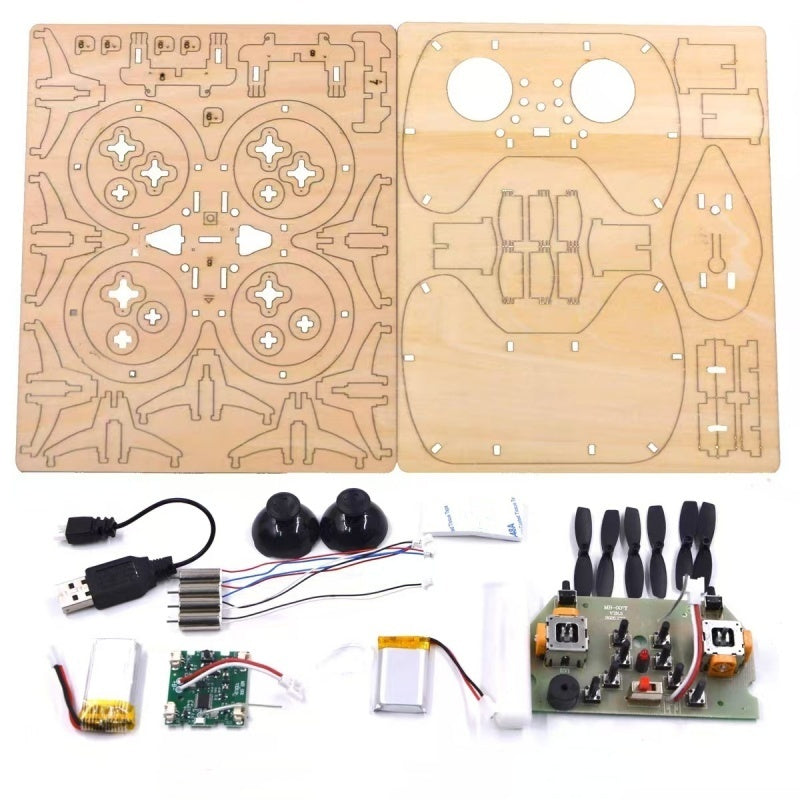Kit fai da te per costruire un drone in legno