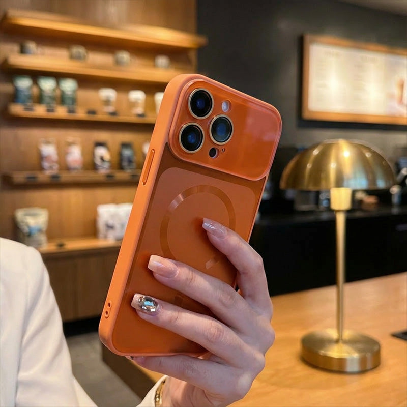 Cover magnetica opaca con protezione per la fotocamera | Antiscivolo e protezione perfetta - Elegante e funzionale