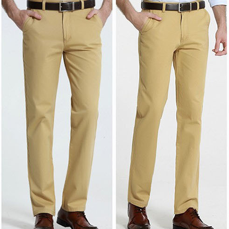 Pantalones informales de corte recto para hombre que realzan integralmente tu imagen personal