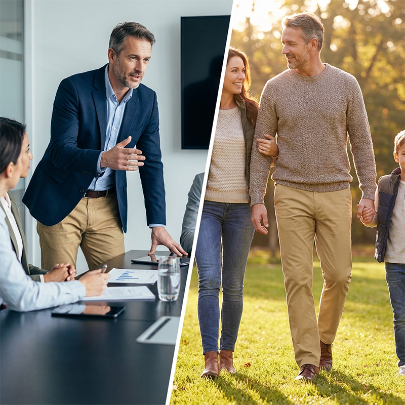 Pantalones informales de corte recto para hombre que realzan integralmente tu imagen personal