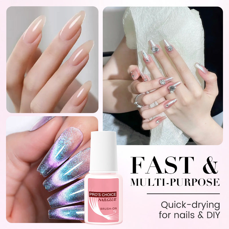 Free Nail Glue With Brush Applicator