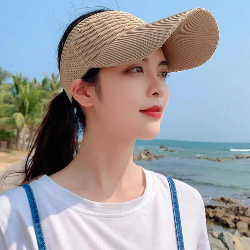 Cappello traspirante per protezione solare da sport all'aperto senza top