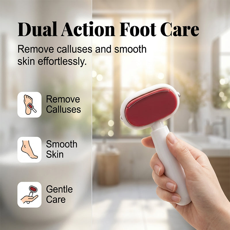 Free Double Sided Stainless Steel Foot Scraper Callus Remover