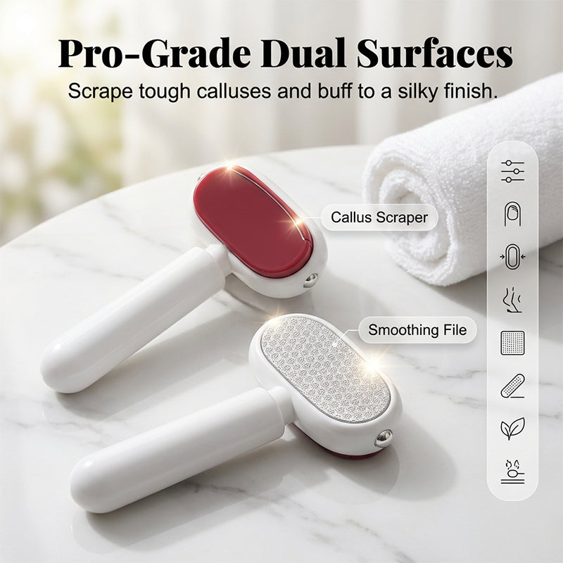Free Double Sided Stainless Steel Foot Scraper Callus Remover