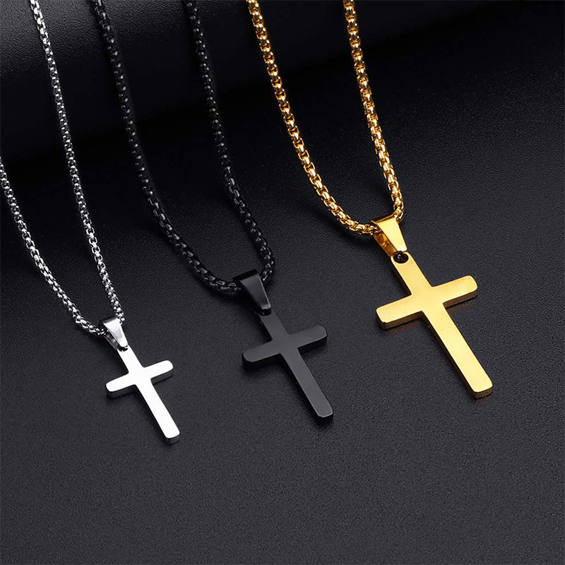 Double Layer Cross Pendant Necklace
