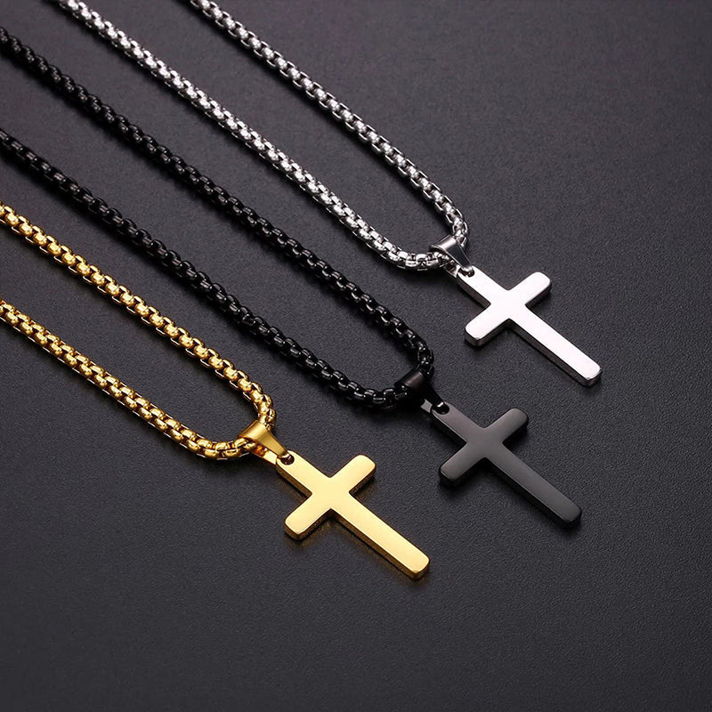 Double Layer Cross Pendant Necklace