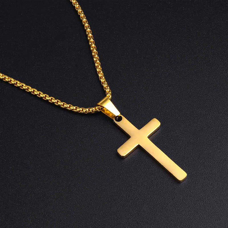 Double Layer Cross Pendant Necklace