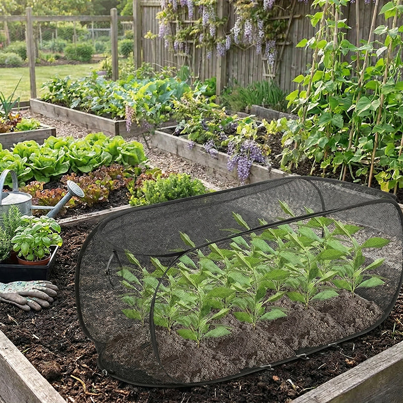 AHORA cubierta de malla plegable y emergente para plantas - protege las plantas, diseño transpirable y fácil instalación