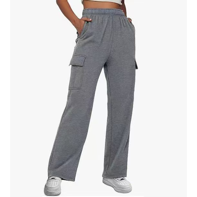 Women's High-Waist Wide-Leg Cargo Pants