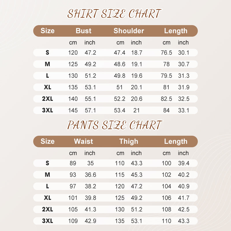 Completo da uomo di camicia e pantaloni a righe, 2 pezzi