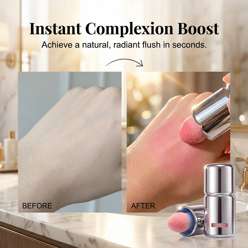Langhoudende vloeibare blushstick met natuurlijke finish