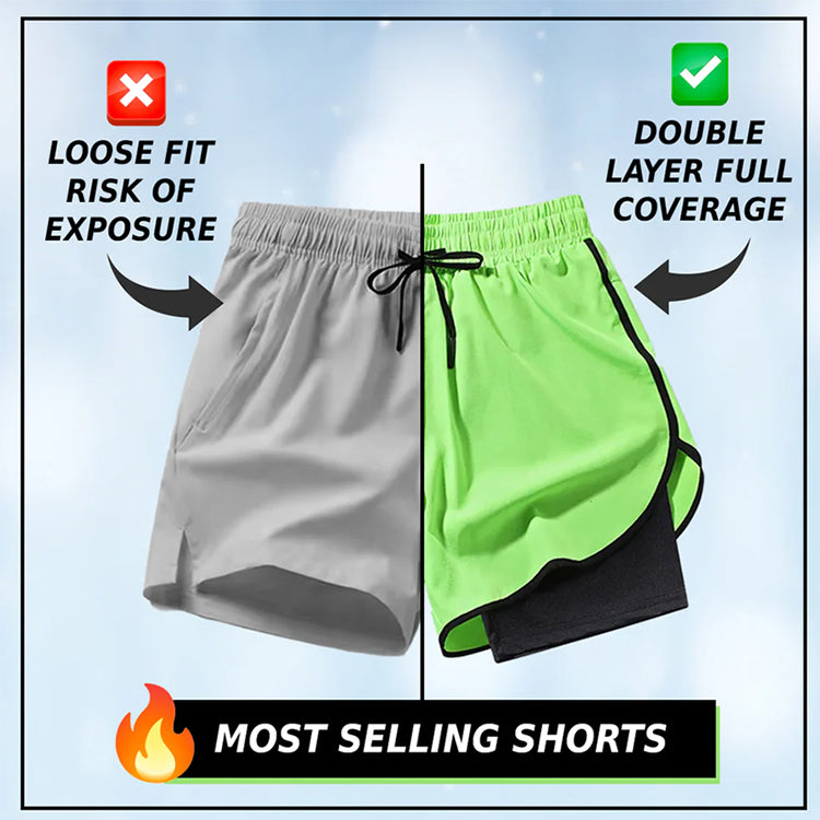 Pantaloncini sportivi da uomo ad asciugatura rapida