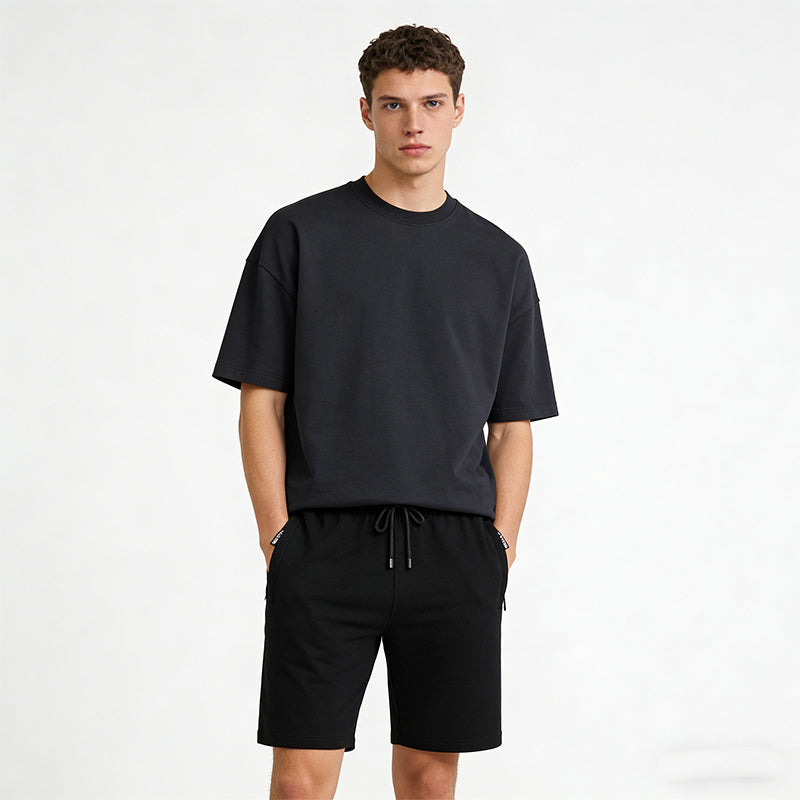 Pantaloncini sportivi casual da uomo altamente elasticizzati