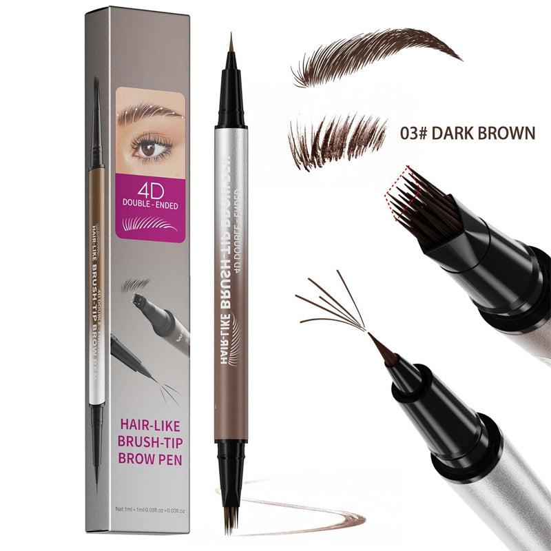 Stylo liquide 2-en-1 waterproof pour sourcils offert