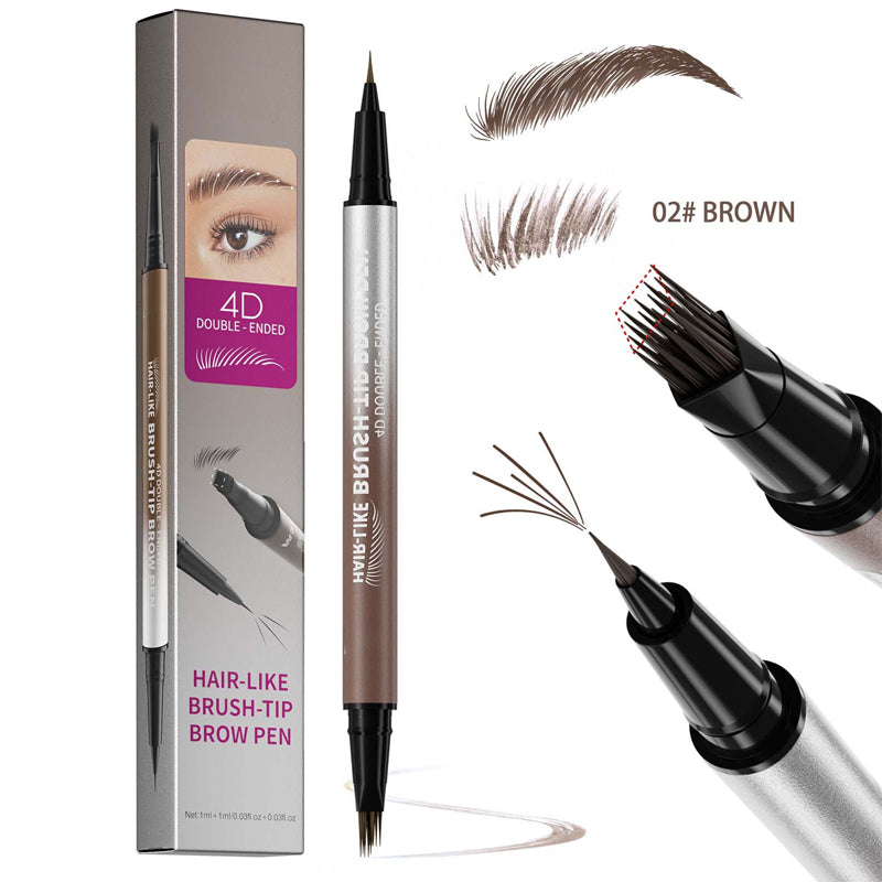 Stylo liquide 2-en-1 waterproof pour sourcils offert