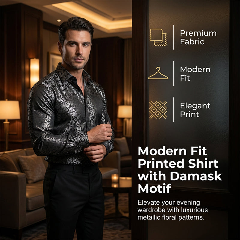 2026 New Arrival Modern Fit Printed Shirt ¨C Instantly Upgrade Your Look