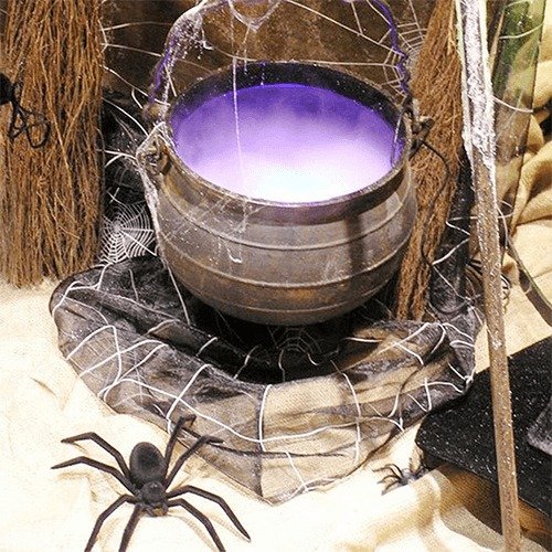 Ultrasone nevelmaker - 12 ledkleuren, veilig 24V en chemicaliënvrije mist - perfect voor Halloween en decoratie