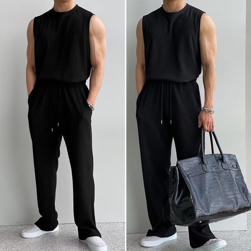 Set met tanktop en broek voor heren met een comfortabele pasvorm
