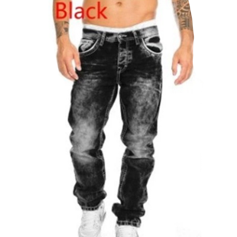 Nuovi jeans da uomo in denim elasticizzato dal design creativo e alla moda