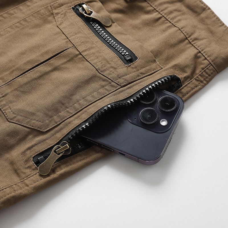 Men's Casual Cargo Shorts with Multiple Pockets
