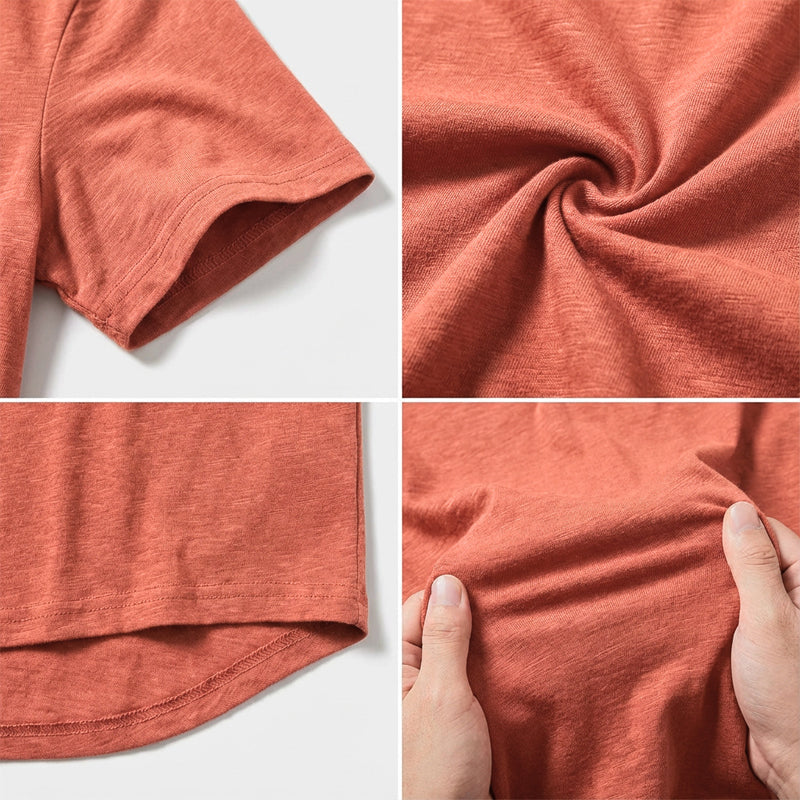 Men's Short Sleeve Henley T-Shirt