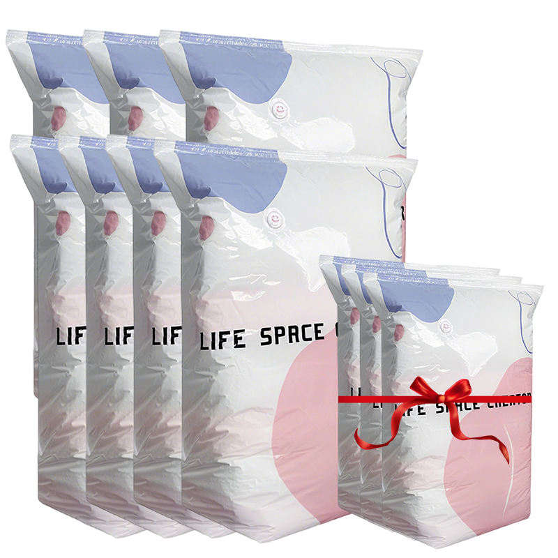 No©\Pump Vacuum Storage Bags ¨C Press & Seal, No Pump Needed. Saves 80% Space, Keeps Clothes Dry & Dust©\Free