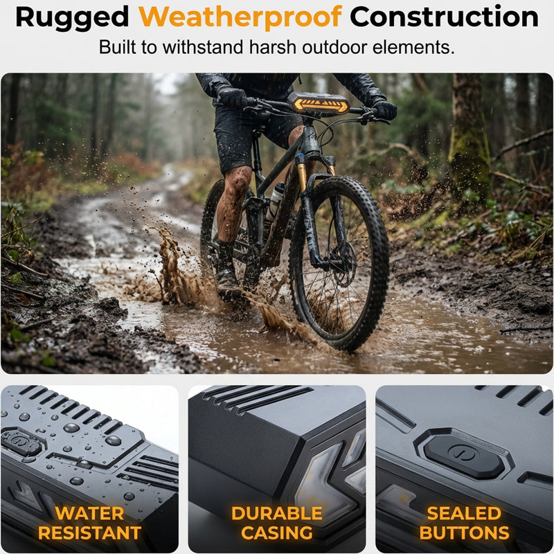 NOW Wireless Turn Signal Light for Bicycles ¨C Rechargeable, Waterproof & Perfect for Night Safety