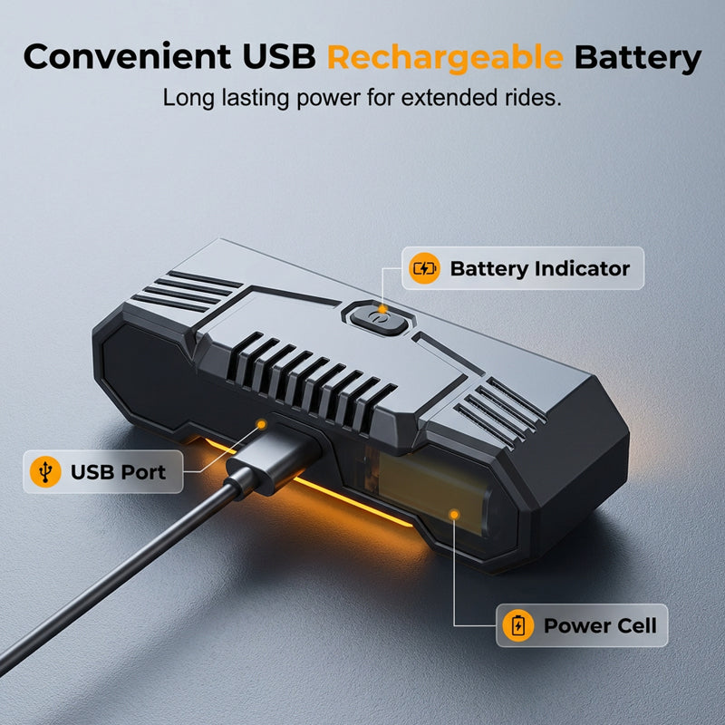 NOW Wireless Turn Signal Light for Bicycles ¨C Rechargeable, Waterproof & Perfect for Night Safety
