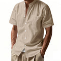 Men's Casual Button-Down Short Sleeve Shirt